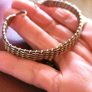 STERLING SILVER WOVEN BRACELET